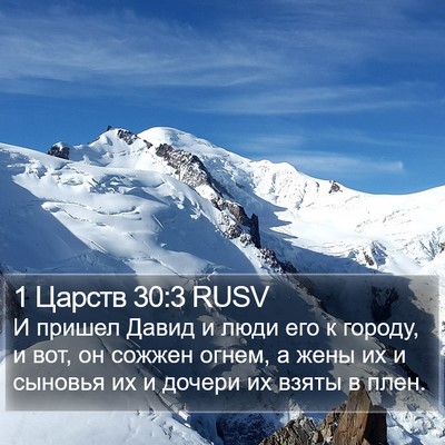 1 Царств 30:3 RUSV Bible Verse Image