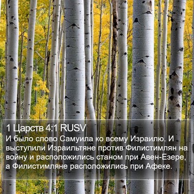 1 Царств 4:1 RUSV Bible Verse Image