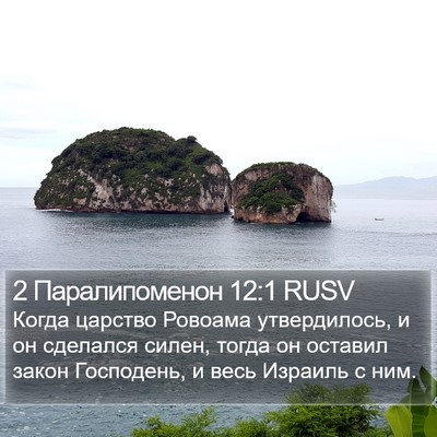 2 Паралипоменон 12:1 RUSV Bible Verse Image