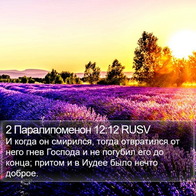 2 Паралипоменон 12:12 RUSV Bible Verse Image