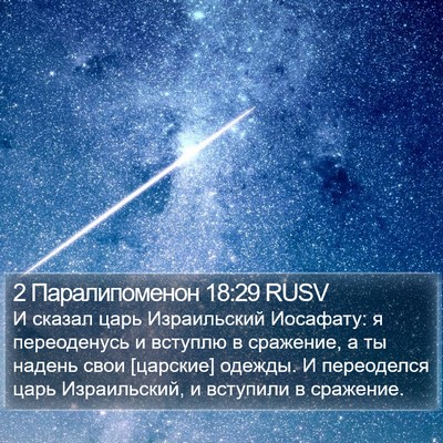 2 Паралипоменон 18:29 RUSV Bible Verse Image