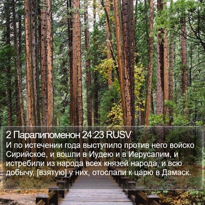 2 Паралипоменон 24:23 RUSV Bible Verse Image
