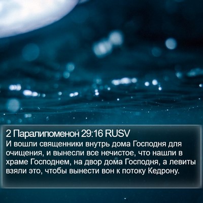 2 Паралипоменон 29:16 RUSV Bible Verse Image