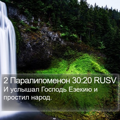 2 Паралипоменон 30:20 RUSV Bible Verse Image