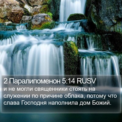 2 Паралипоменон 5:14 RUSV Bible Verse Image