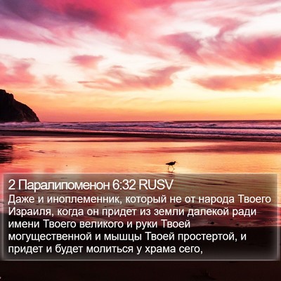 2 Паралипоменон 6:32 RUSV Bible Verse Image
