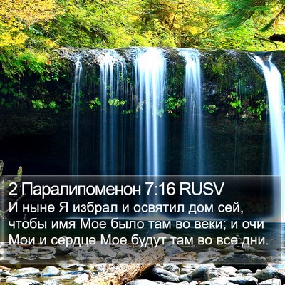 2 Паралипоменон 7:16 RUSV Bible Verse Image
