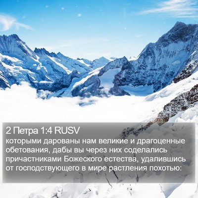2 Петра 1:4 RUSV Bible Verse Image