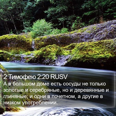 2 Тимофею 2:20 RUSV Bible Verse Image