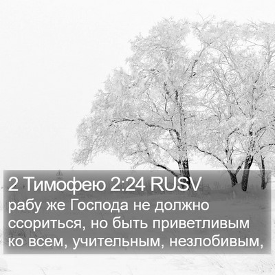 2 Тимофею 2:24 RUSV Bible Verse Image