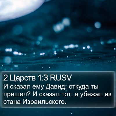 2 Царств 1:3 RUSV Bible Verse Image