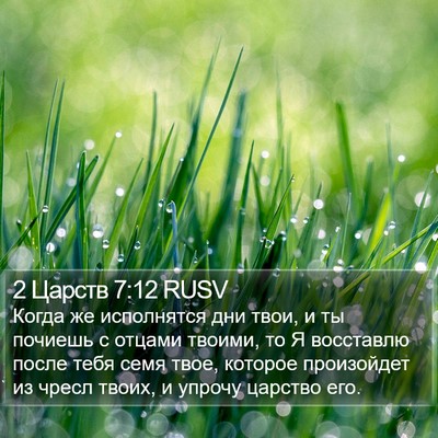 2 Царств 7:12 RUSV Bible Verse Image