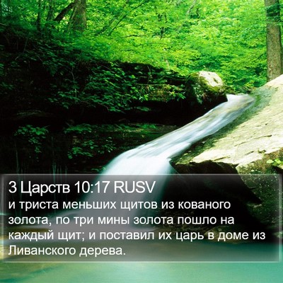3 Царств 10:17 RUSV Bible Verse Image