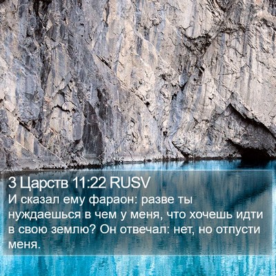 3 Царств 11:22 RUSV Bible Verse Image