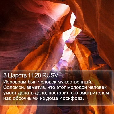3 Царств 11:28 RUSV Bible Verse Image