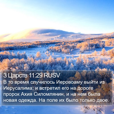 3 Царств 11:29 RUSV Bible Verse Image