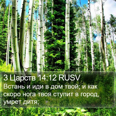 3 Царств 14:12 RUSV Bible Verse Image