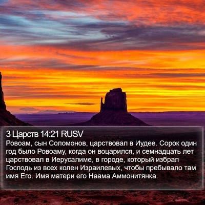3 Царств 14:21 RUSV Bible Verse Image