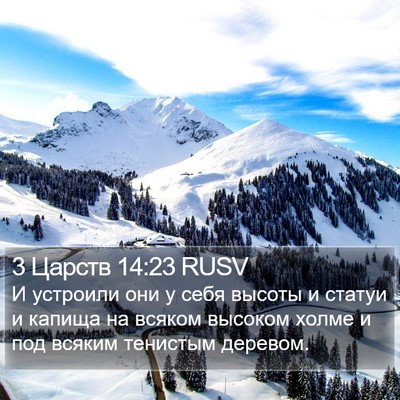 3 Царств 14:23 RUSV Bible Verse Image