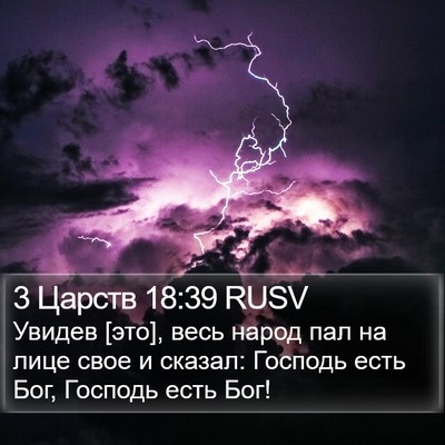 3 Царств 18:39 RUSV Bible Verse Image