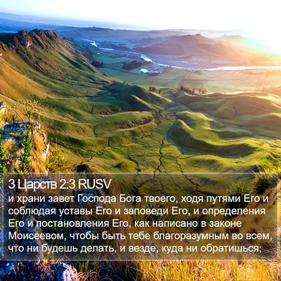 3 Царств 2:3 RUSV Bible Verse Image