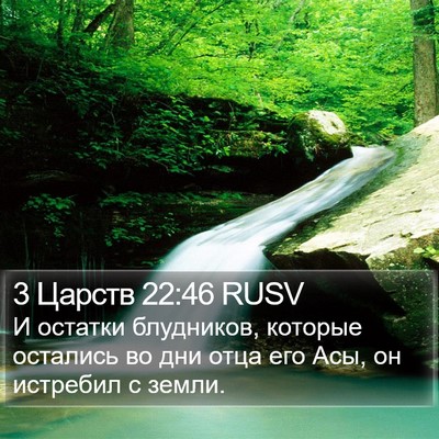 3 Царств 22:46 RUSV Bible Verse Image