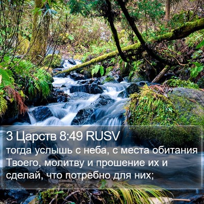 3 Царств 8:49 RUSV Bible Verse Image