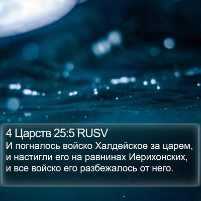 4 Царств 25:5 RUSV Bible Verse Image