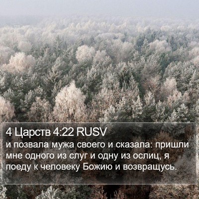 4 Царств 4:22 RUSV Bible Verse Image