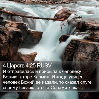 4 Царств 4:25 RUSV Bible Verse Image