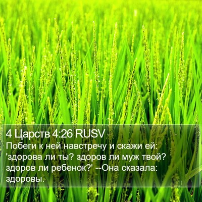 4 Царств 4:26 RUSV Bible Verse Image