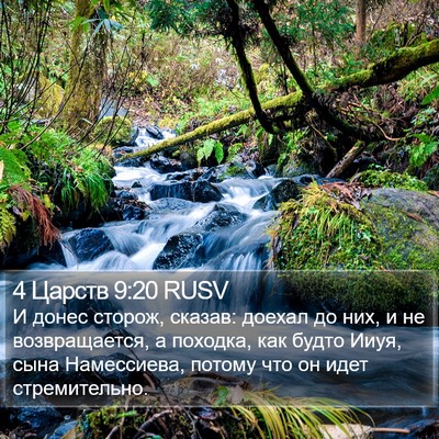 4 Царств 9:20 RUSV Bible Verse Image