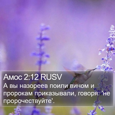Амос 2:12 RUSV Bible Verse Image