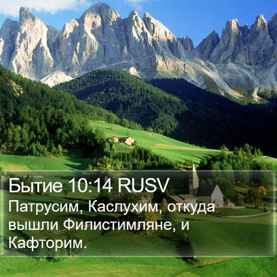 Бытие 10:14 RUSV Bible Verse Image