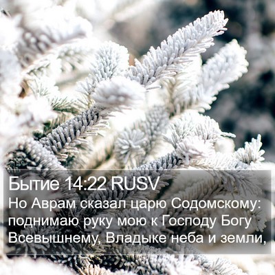 Бытие 14:22 RUSV Bible Verse Image