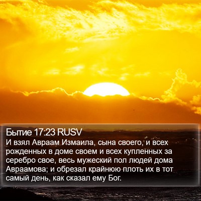 Бытие 17:23 RUSV Bible Verse Image