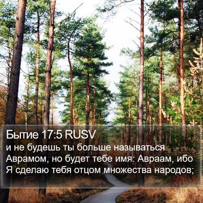 Бытие 17:5 RUSV Bible Verse Image