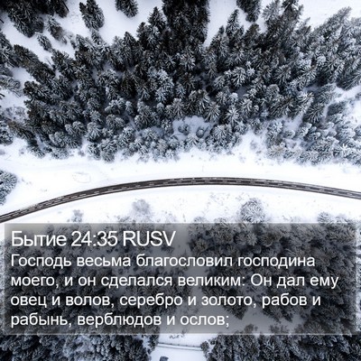 Бытие 24:35 RUSV Bible Verse Image