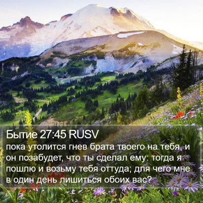 Бытие 27:45 RUSV Bible Verse Image