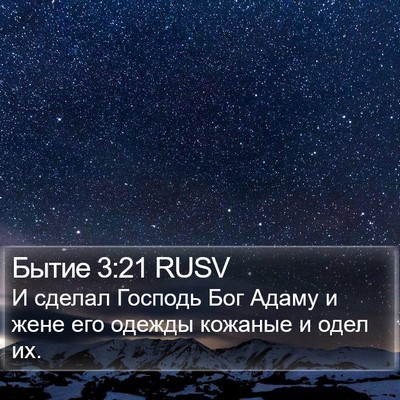 Бытие 3:21 RUSV Bible Verse Image