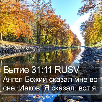 Бытие 31:11 RUSV Bible Verse Image