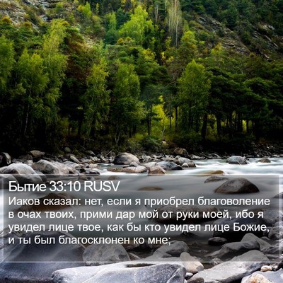 Бытие 33:10 RUSV Bible Verse Image