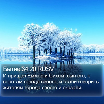 Бытие 34:20 RUSV Bible Verse Image