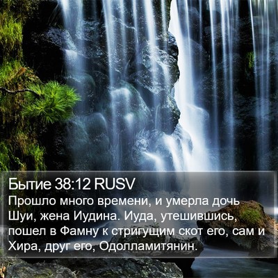 Бытие 38:12 RUSV Bible Verse Image