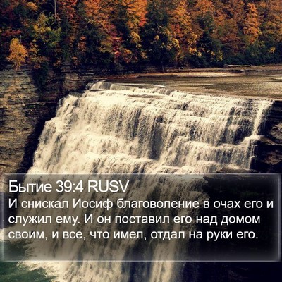 Бытие 39:4 RUSV Bible Verse Image