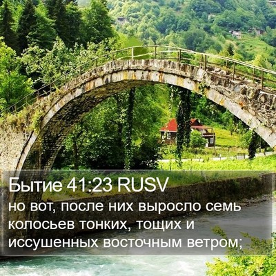 Бытие 41:23 RUSV Bible Verse Image