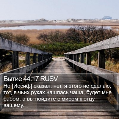 Бытие 44:17 RUSV Bible Verse Image