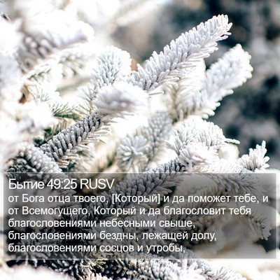Бытие 49:25 RUSV Bible Verse Image