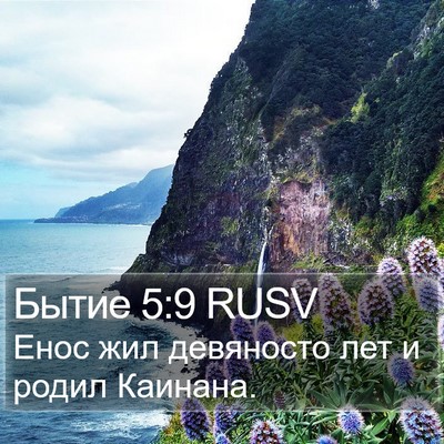 Бытие 5:9 RUSV Bible Verse Image