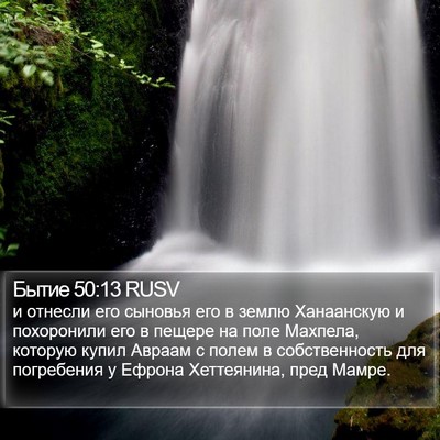 Бытие 50:13 RUSV Bible Verse Image